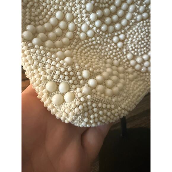 Vintage 1950s/1960s Scattered Bead Top Handle Bag Made in Hong Kong - Picture 7 of 7